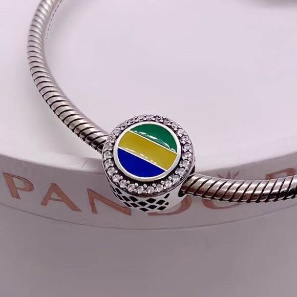 Pandora Jewelry - Pandora Gabon Flag Exclusive Charm Pendant